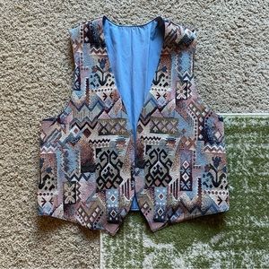 Western Style Tapestry Vest